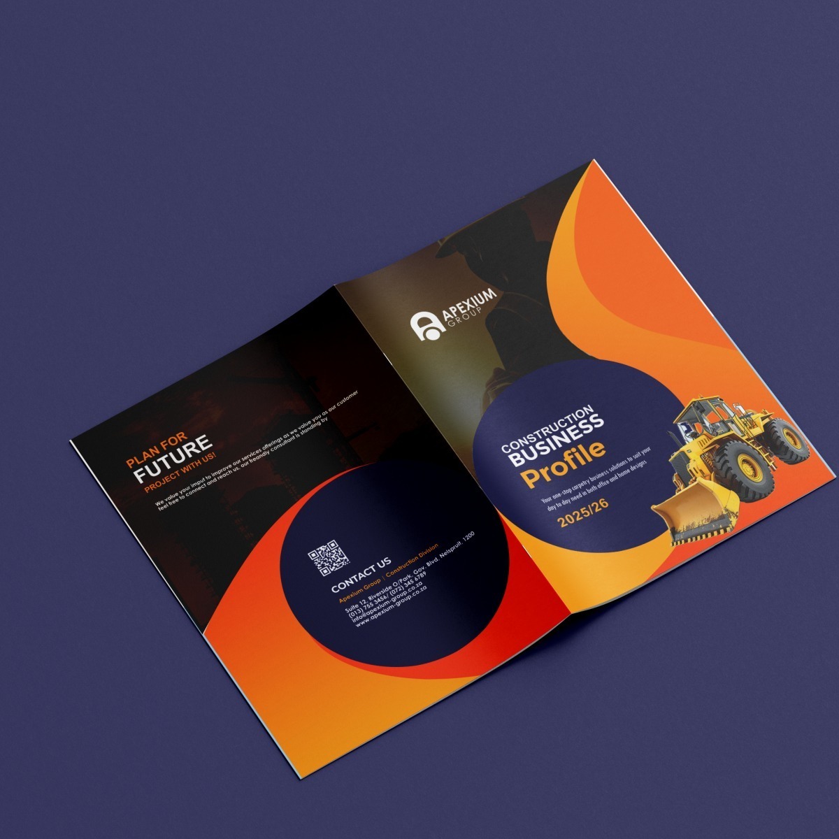 Construction Services Business Profile Design