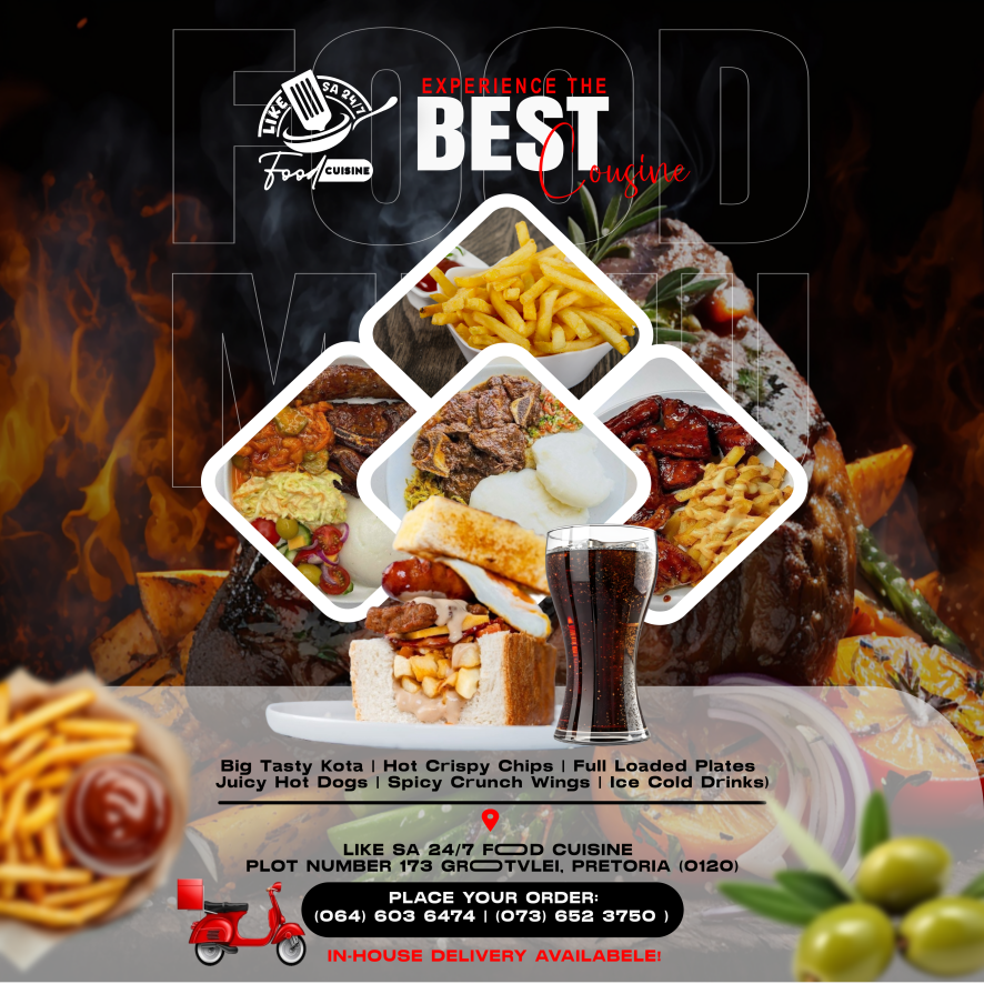Restaurant Poster Design Vanderbijlpark