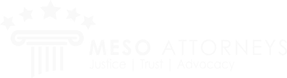 Meso Legal Logo design White