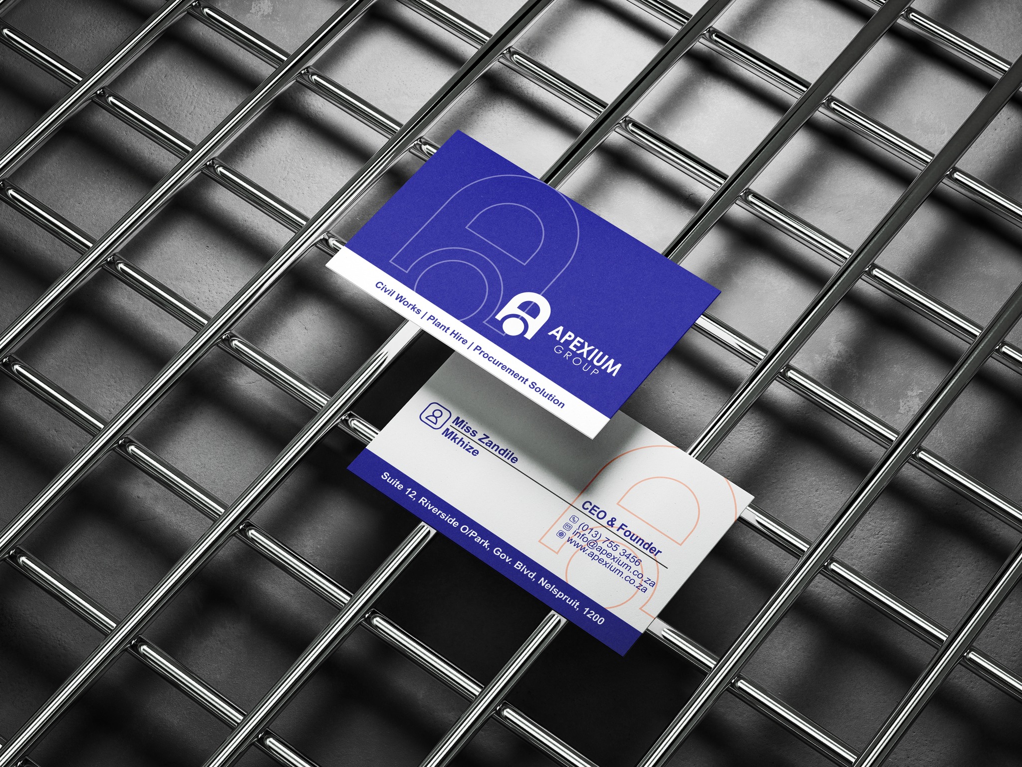 Construction Company Business Card Design