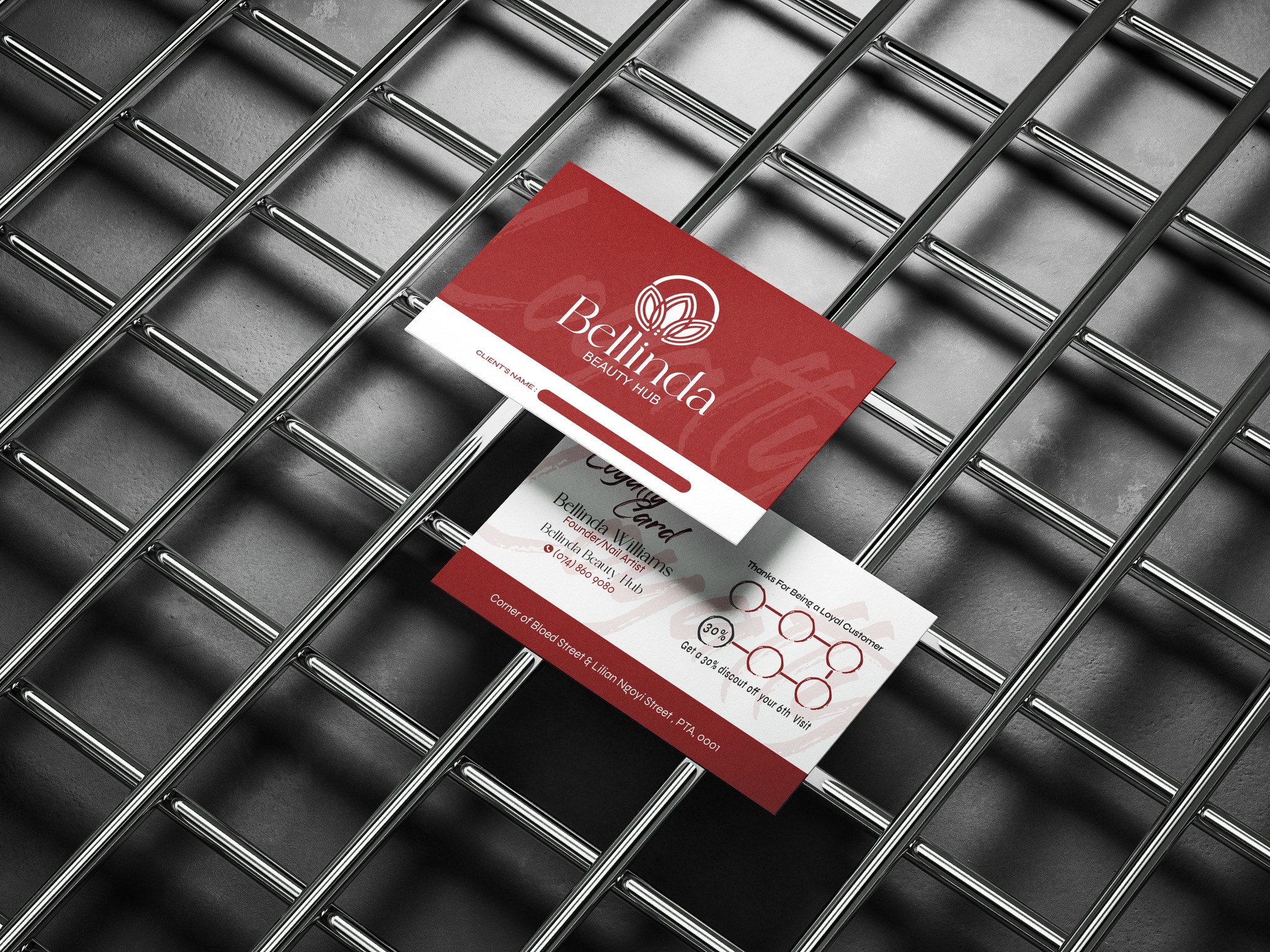 Beauty Hub Loyalty card Design